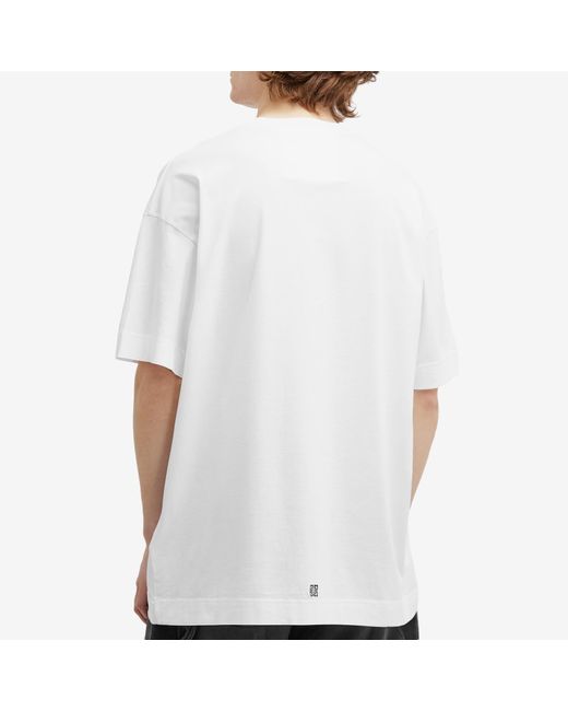 Givenchy White Crest Logo T-Shirt for men