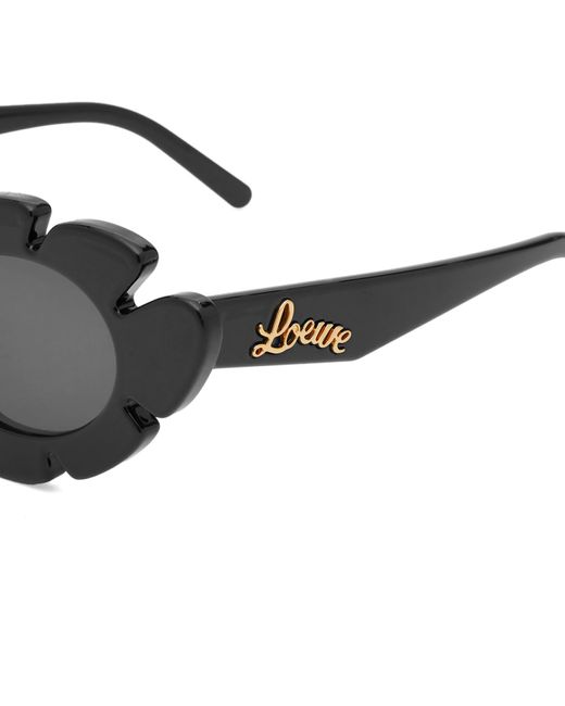Loewe Gray Paula'S Ibiza Flower Sunglasses