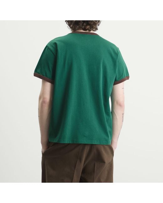 le PERE Green Boy Sports Ringer Tee for men