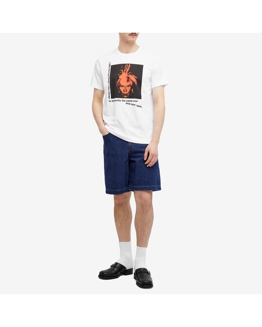 Comme des Garçons White X Andy Warhol T-Shirt for men