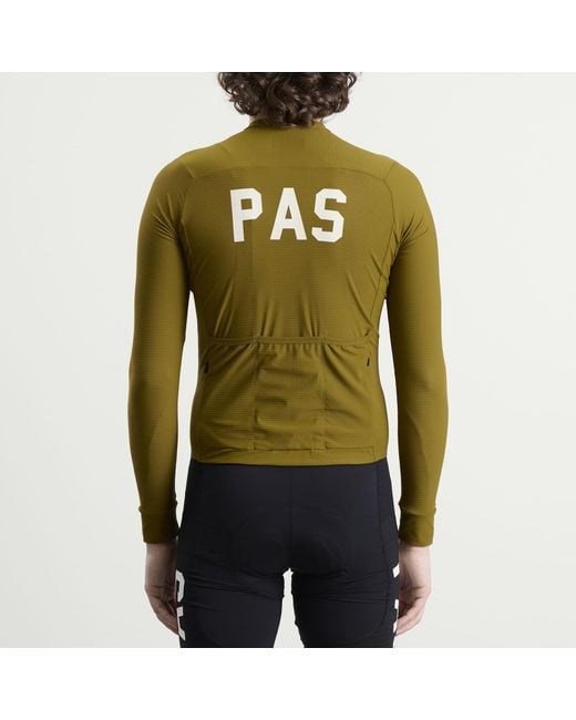 Pas Normal Studios Green Pas Mechanism Pro Long Sleeve Jersey for men