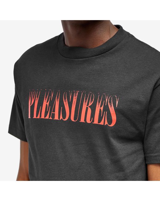 Pleasures Black Crumble T-Shirt for men