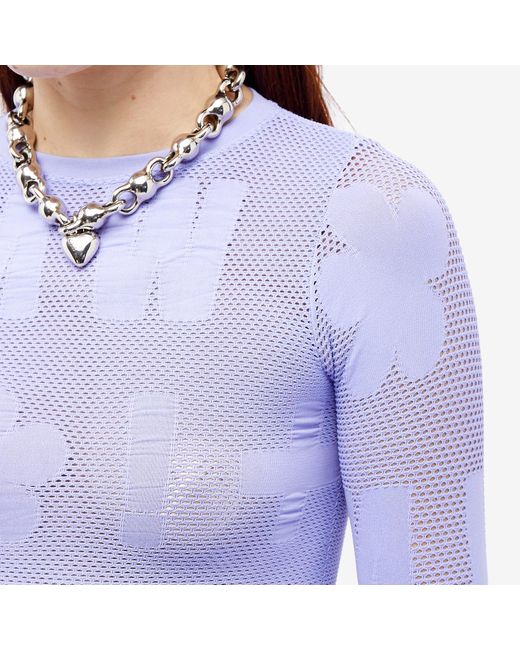Maisie Wilen Logomania Shirt in Blue | Lyst