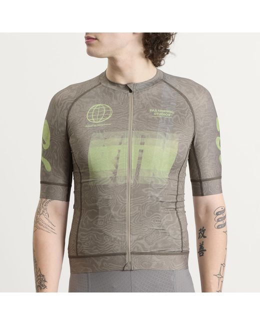 Pas Normal Studios Gray Mechanism Rtn Logo Jersey for men