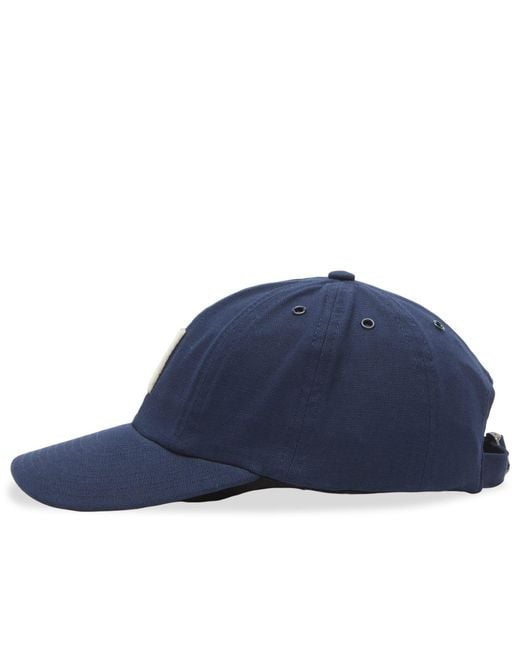 Norse Projects Blue Light Canvas Felt N 8 Panel Cap for men