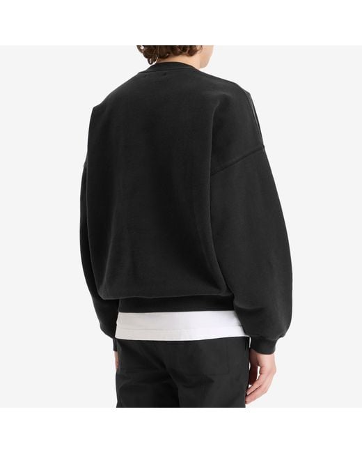 Cole Buxton Black Collegiate Crest Sweatshirt for men