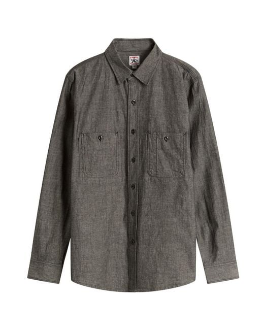 Randy's Garments Gray 3 Pocket Work Shirt for men