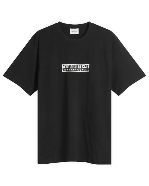 Thisisneverthat Black Tnt International T-Shirt for men