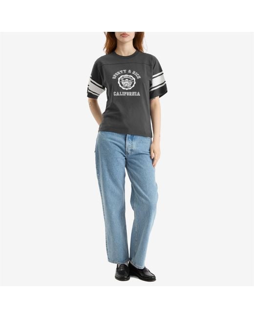 Sporty & Rich Black California Emblem Rugby T-Shirt