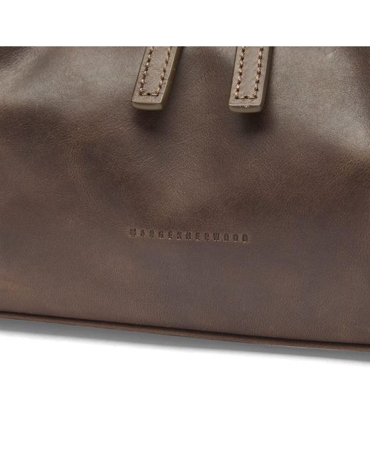 MARGE SHERWOOD Brown Hobo Shoulder Bag