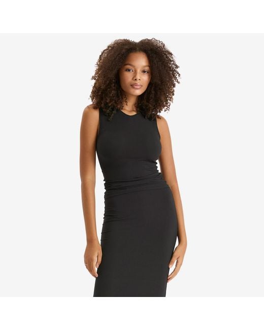 Skims Black Soft Lounge V-Neck Tank