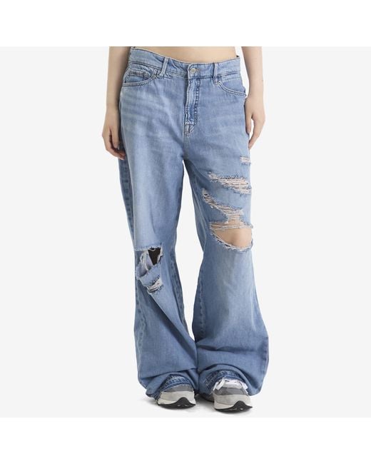 GOOD AMERICAN Blue Good Ease Relaxed Jeans