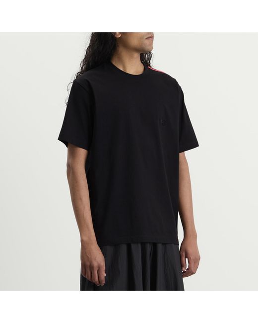 Y-3 Black Gradient Stripes T-Shirt for men