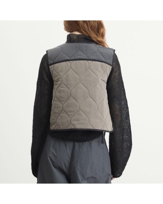 Stel Natural Contrast Quilted Vest