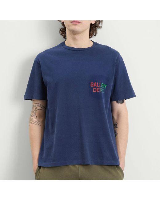 GALLERY DEPT. Blue Boardwalk T-Shirt for men
