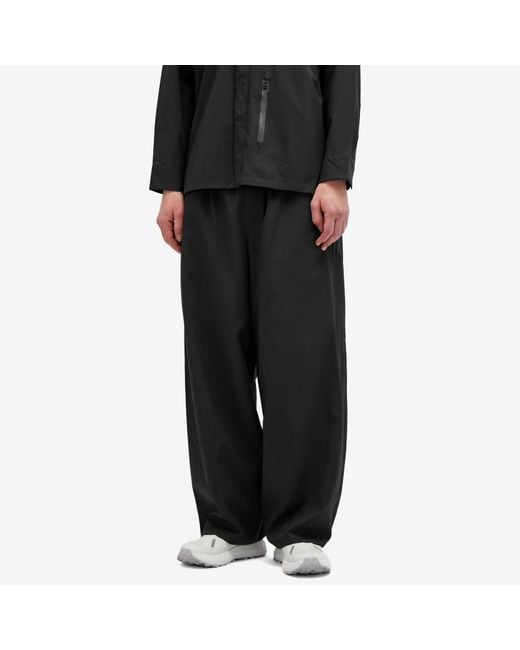 F/CE Black Lightweight Wide Trousers for men
