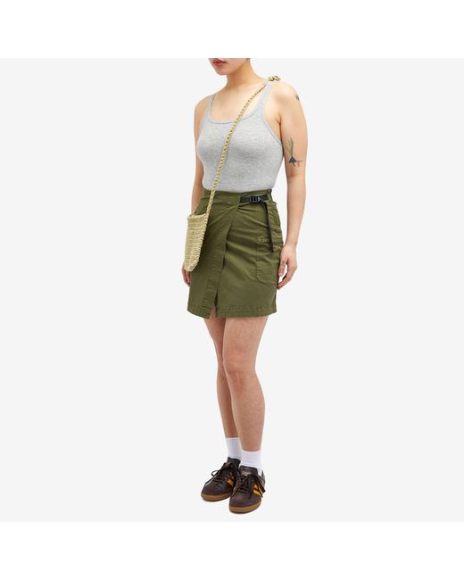 Gramicci Green Wrap Mini Skirt