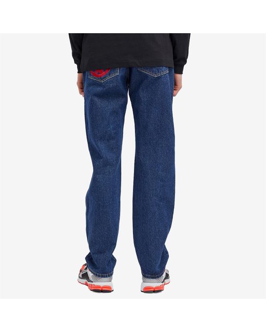 ICECREAM Blue Running Puppy Denim Pant for men