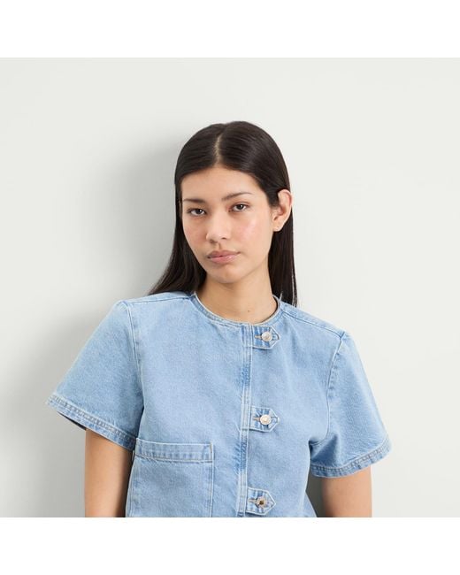 Hosbjerg Blue Bailey Denim Top