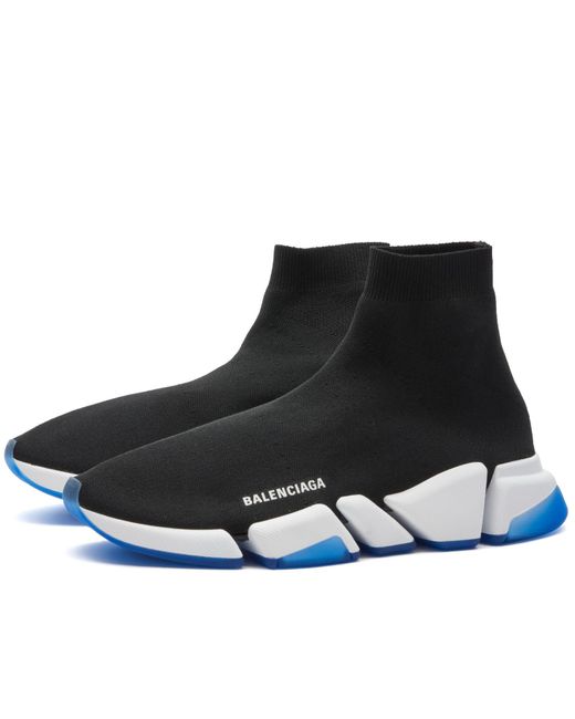 Balenciaga Black Speed 2.0 Clearsole Sneakers for men