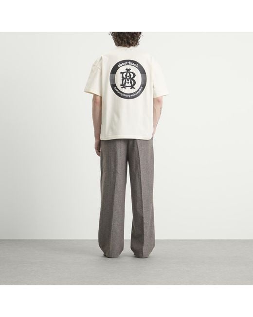 About Blank White Disc T-Shirt for men