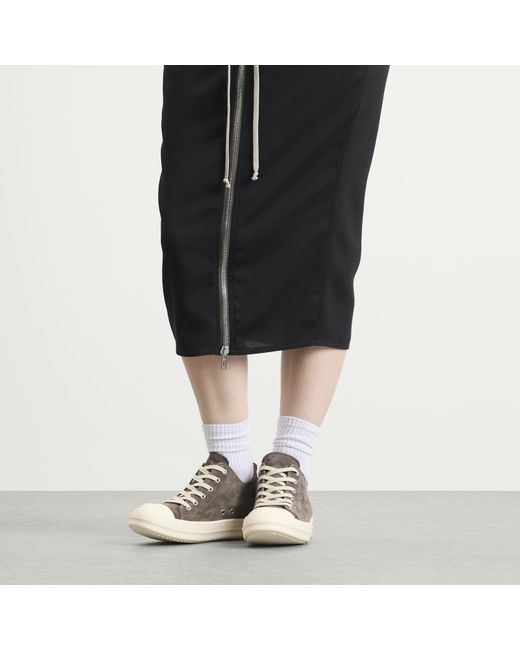 Rick Owens Gray Low Sneakers