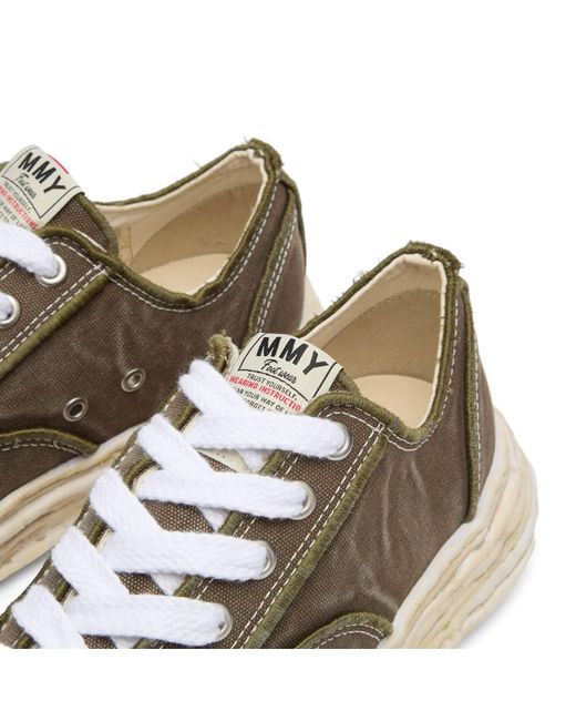 Maison Mihara Yasuhiro Brown Peterson 23 Embroidery Vintage Low for men