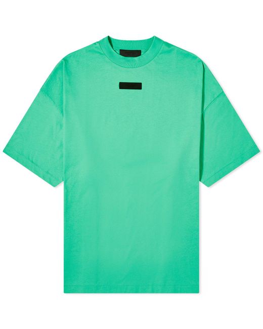 Fear Of God Green Spring Tab Crew Neck T-Shirt for men