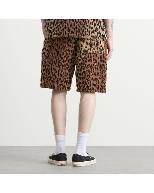 Neighborhood Brown X Hippopotamus Terry Cloth Shorts for men