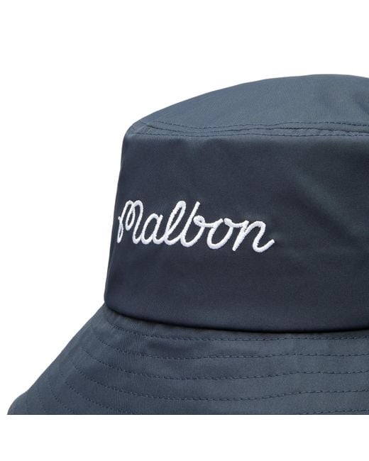Malbon Blue Logo Bucket Hat for men