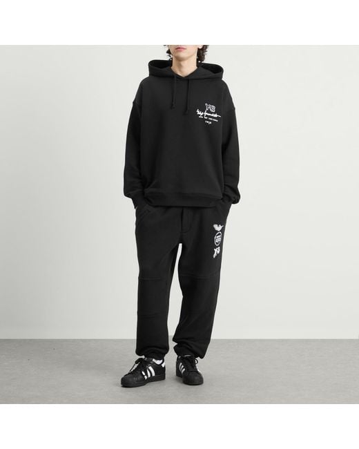 Y-3 Black Logo Hoodie for men