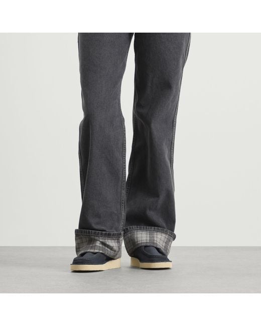 Clarks Blue Suede Nomad Mule
