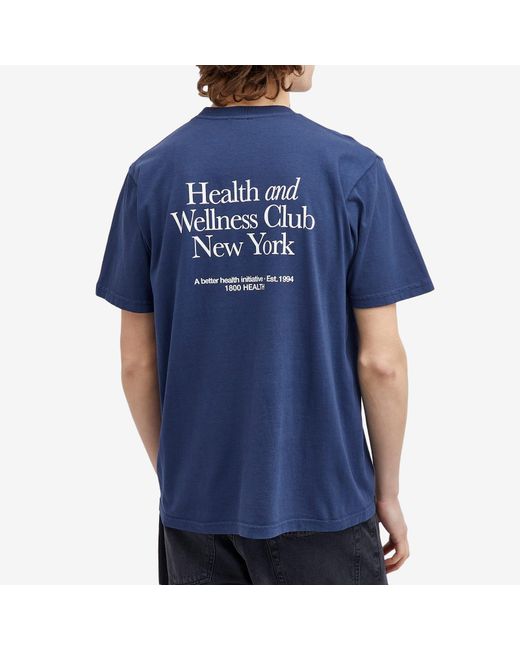 Sporty & Rich Blue Hwcny T-Shirt for men