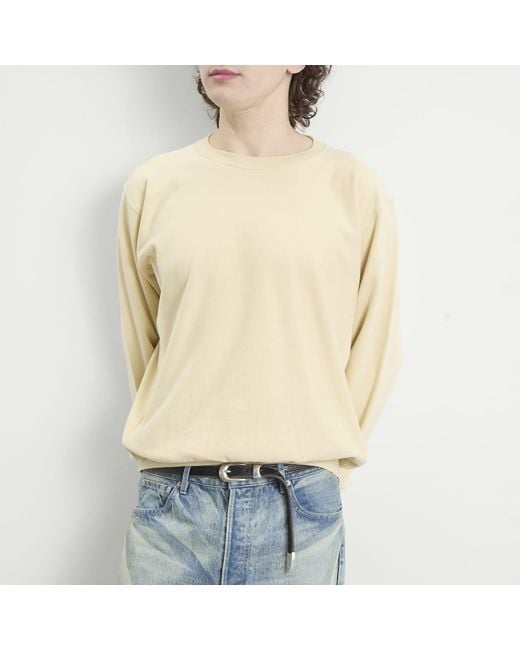 Auralee Natural High Gauge Sweatshirt for men