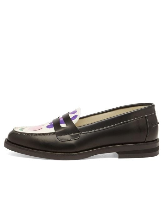 Duke & Dexter Black Wilde Fruit Salad Penny Loafer