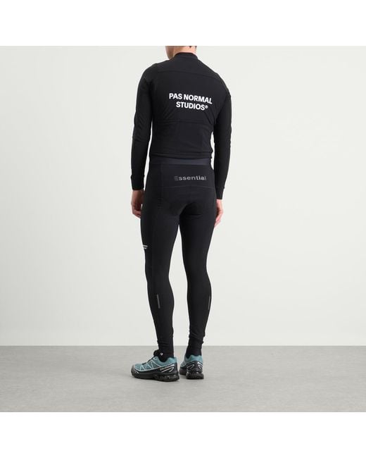 Pas Normal Studios Black Essential Long Sleeve Jersey for men
