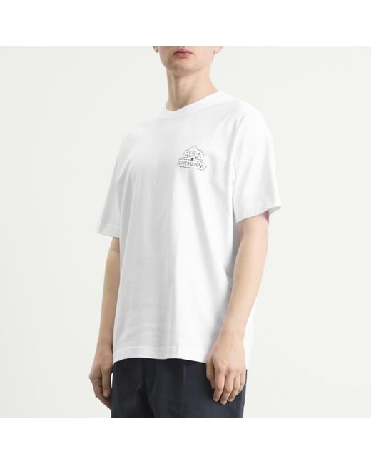 Cafe Mountain White Refuge T-Shirt for men