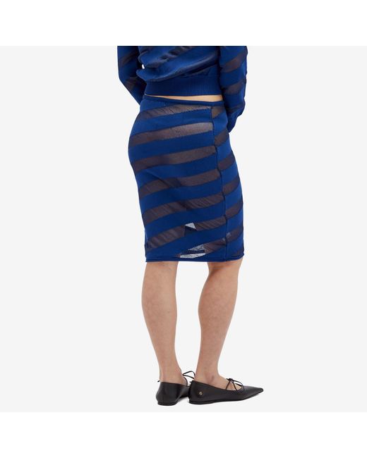 GIMAGUAS Blue Zebara Skirt