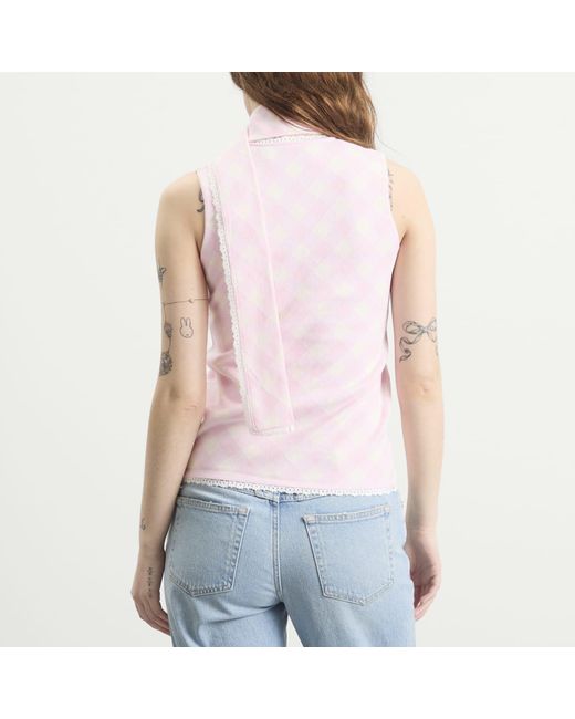 House Of Sunny Pink Ladies Peggy Vest