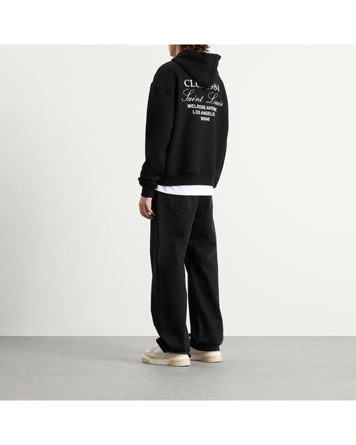 Club 1984 Black Melrose Zip Hoodie for men