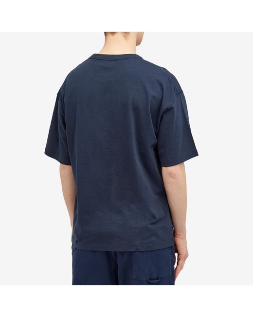 YMC Blue Triple T-Shirt for men