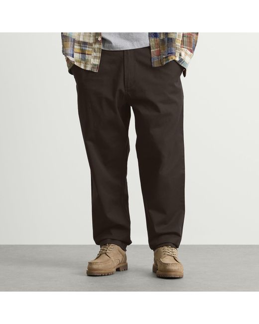 Universal Works Gray Twill Dizzy Trousers for men