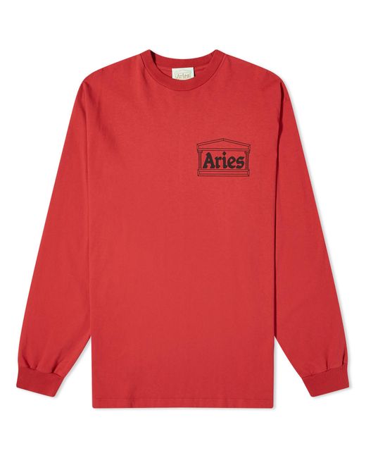 Aries Red Temple Long Sleeve T-Shirt