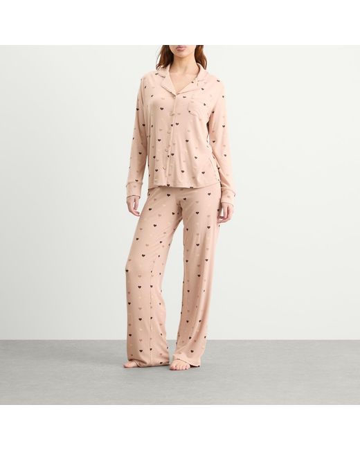 Skims Pink Soft Lounge Sleep Set