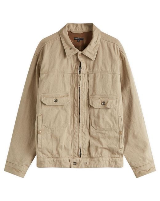 Engineered Garments Trucker Jacket in Natural for Men | Lyst UK