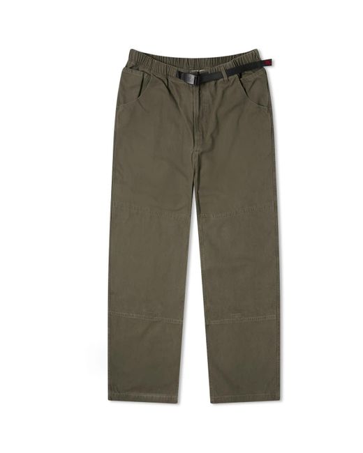 Gramicci Green Canvas Double Knee Pants for men
