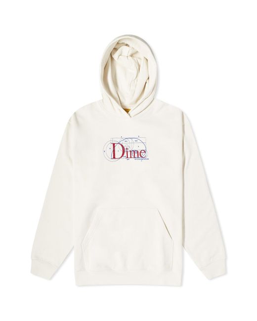 Dime White Classic Ratio Hoodie for men