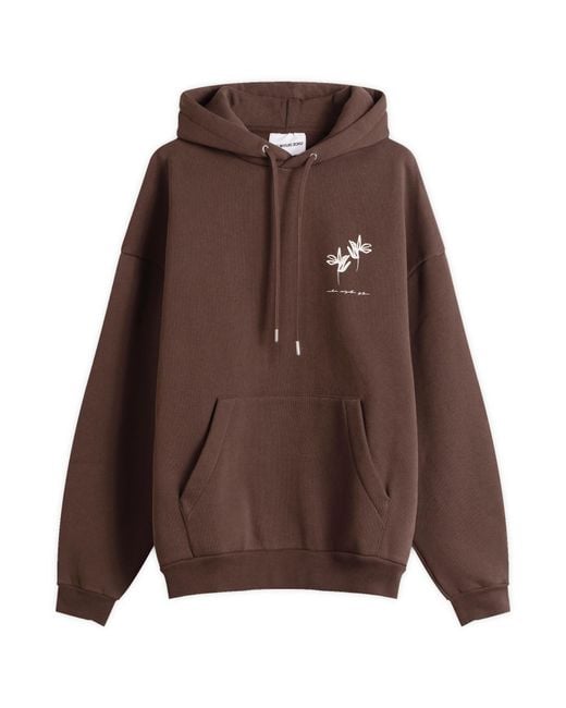 MKI Miyuki-Zoku Brown Ink Flower Hoodie Presented By End
