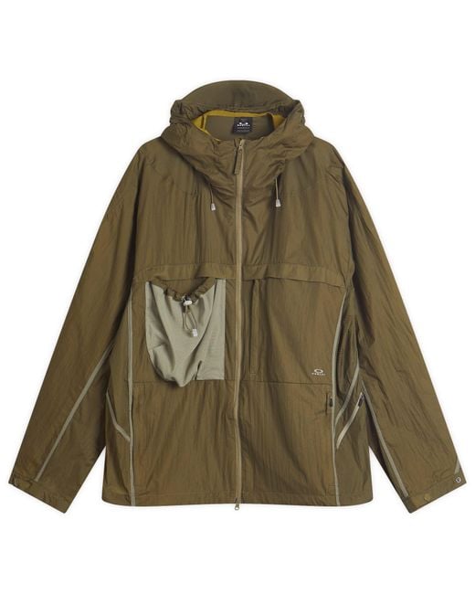 Oakley Green Latitude Flight Windbreaker for men