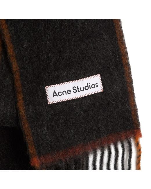 Acne Black Vally Solid Scarf